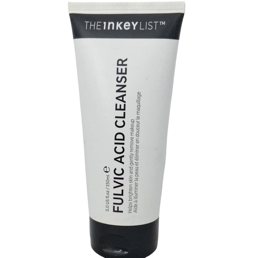 The Inkey List Fulvic Acid Cleanser Brighten Skin Remove Makeup 5.0 oz AM PM NEW